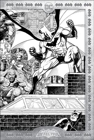 Detective Comics (1937) issue 1027-SH Art Adams Torpedo Comics B&W Wrap Cover 1/1000