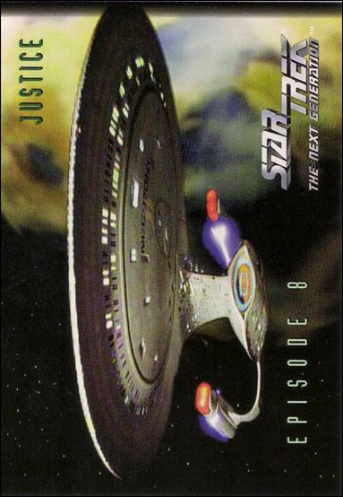 Star Trek: The Next Generation - The Episode Collection Season One (Base Set) card 33 Justice, Episode 8C