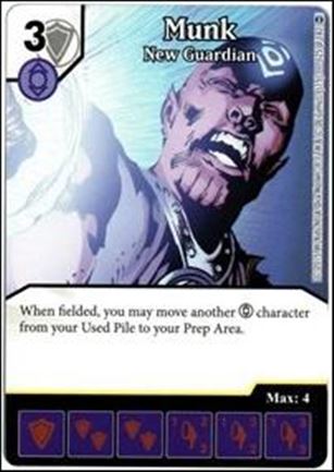 DC Comics Dice Masters War of Light card 125 Munk: New Guardian