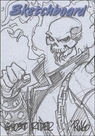 Marvel Creators Collection '98 (Sketchboard Subset) card 11 Ghost Rider (Blue)