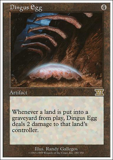 Magic the Gathering: 6th Edition (Base Set) card 280 Dingus Egg