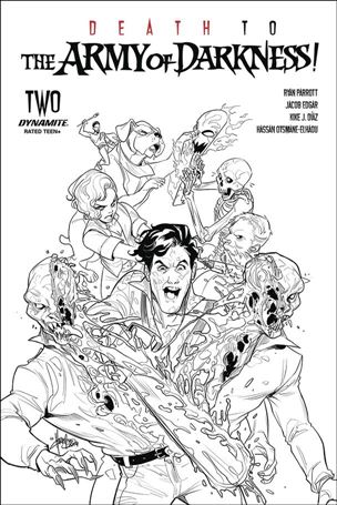 Death to the Army of Darkness issue 2-E Mirka Andolfo 1:10 Black & White Cover
