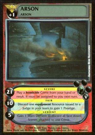 Dredd: The Card Game card 2 Arson