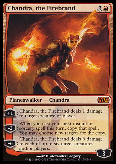 Magic the Gathering: 2012 Core Set (Base Set) card 124 Chandra, the Firebrand