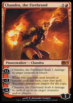 Magic the Gathering: 2012 Core Set (Base Set) card 124 Chandra, the Firebrand