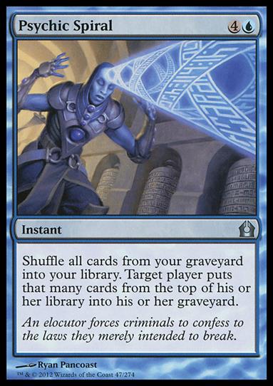 Magic the Gathering: Return to Ravnica (Base Set) card 47 Psychic Spiral