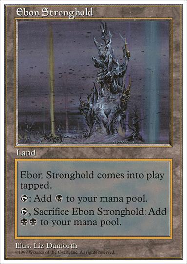 Magic the Gathering: 5th Edition (Base Set) card 416 Ebon Stronghold