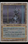 Magic the Gathering: 5th Edition (Base Set) card 416 Ebon Stronghold