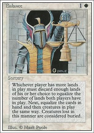 Magic the Gathering: Revised (Base Set) card 3 Balance