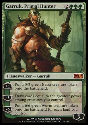 Magic the Gathering: 2013 Core Set (Base Set) card 174 Garruk, Primal Hunter