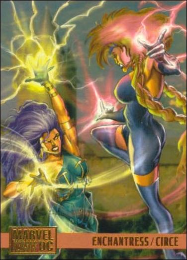 DC Versus Marvel / Marvel Versus DC (Base Set) card 89 Enchantress/Circe