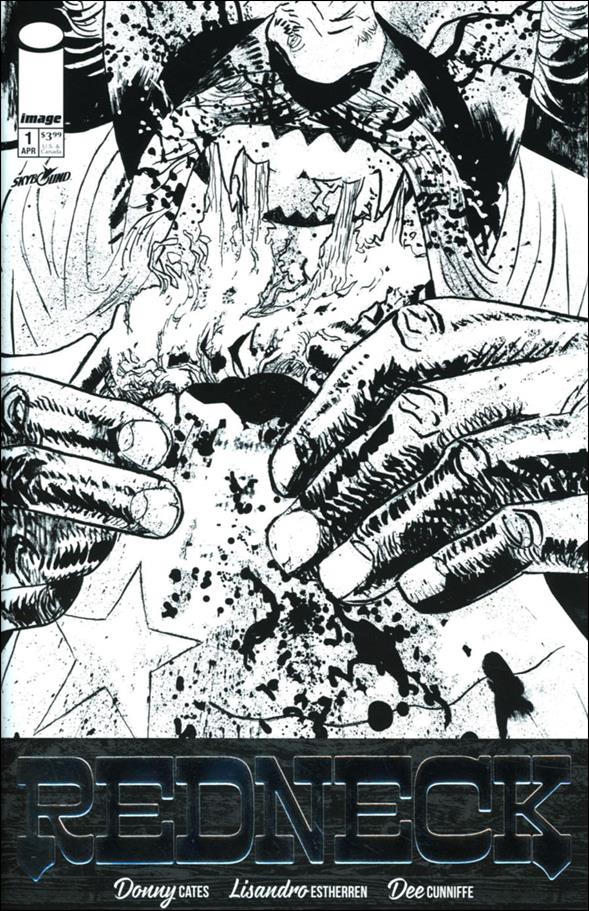 Redneck issue 1-C Lisandro Estherren B&W Silver Foil Cover