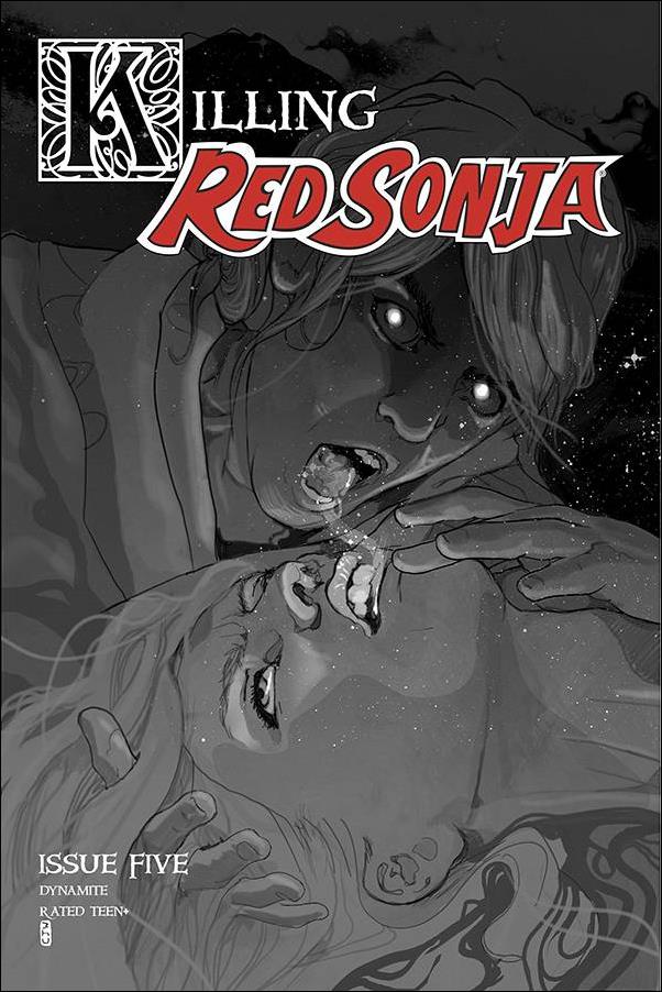 Killing Red Sonja issue 5-E Christian Ward 1:10 Greyscale Cover