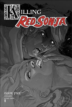 Killing Red Sonja issue 5-E Christian Ward 1:10 Greyscale Cover