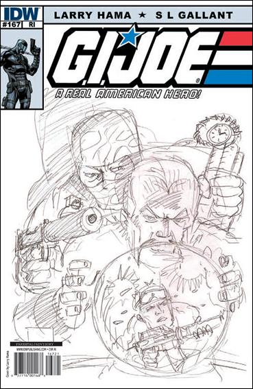 G.I. Joe: A Real American Hero issue 167-C Larry Hama 1:10 Sketch Cover