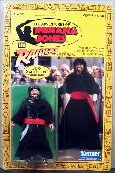 Adventures of Indiana Jones figure 4-B Cairo Swordsman (9-back/No Mail-Away Offer)