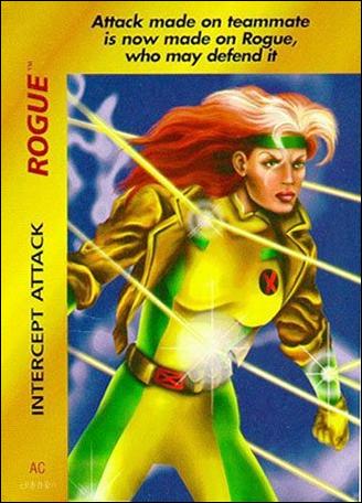 Marvel OverPower (Base Set) card nn180 Rogue: Intercept Attack