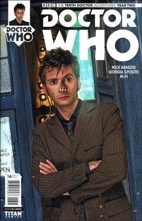Doctor Who: The Tenth Doctor Year Two issue 16-B Will Brooks Photo Subscription Cover