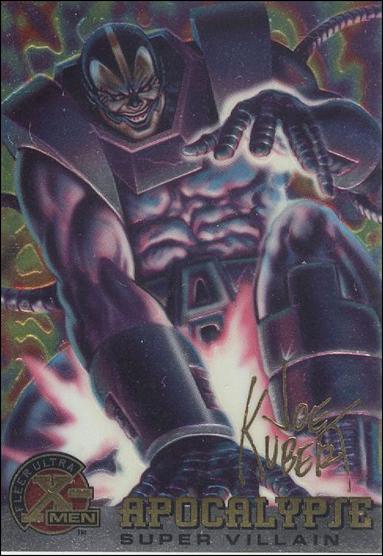 1996 Fleer Ultra X-Men All Chromium (Gold Signature Parallel Base Set) card 59 Apocalypse
