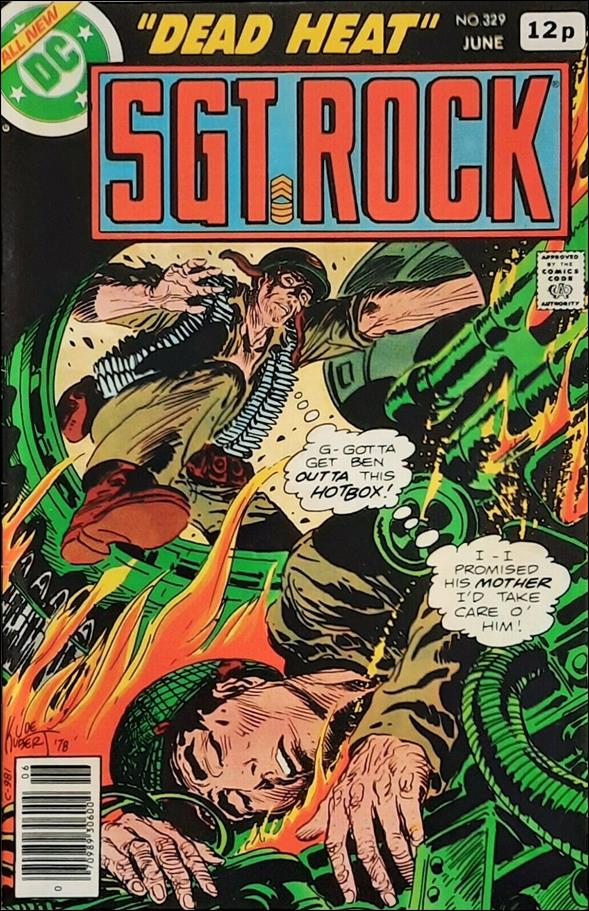 Sgt. Rock (1977) issue 329-C UK Price Cover