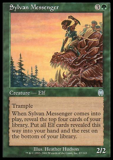 Magic the Gathering: Apocalypse (Base Set) card 87 Sylvan Messenger