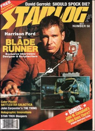 Starlog issue 58 Fold-Out Cover 