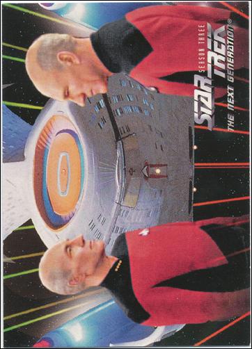 Star Trek: The Next Generation - The Episode Collection Season Three (Base Set) card 212 Mission Chronology - Card H