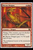 Magic the Gathering: 9th Edition (Base Set) card 219 Shivan Dragon