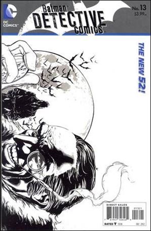 Detective Comics (2011) issue 13-D 1:25 Wraparound Black and White Cover