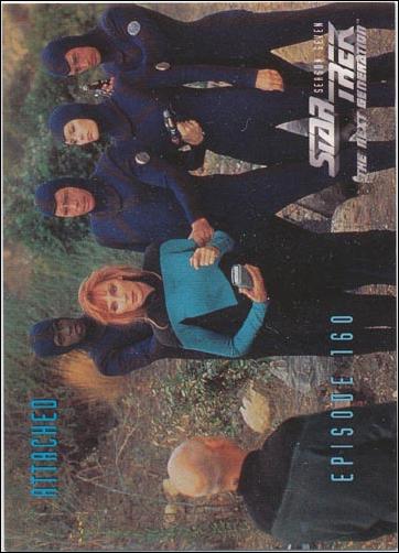 Star Trek: The Next Generation - The Episode Collection Season Seven (Base Set) card 668 Attached, Episode 160-B