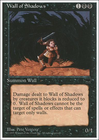 Magic the Gathering: Chronicles (Base Set) card 40 Wall of Shadows