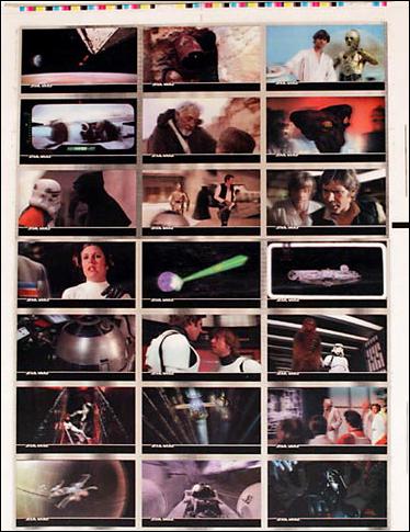 Star Wars 3Di Widevision (Uncut Sheet Subset) card nn2 Uncut Page 2