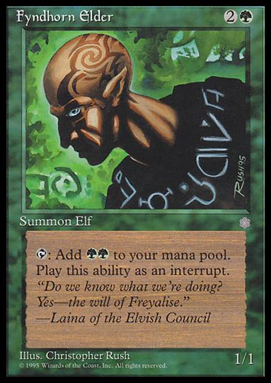 Magic the Gathering: Ice Age (Base Set) card 243 Fyndhorn Elder