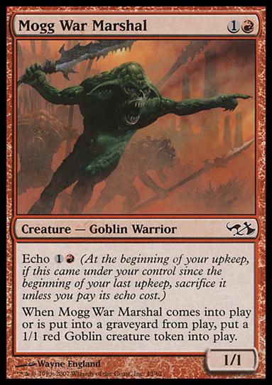 Magic the Gathering: Duel Decks: Elves vs. Goblins (Base Set) card 45 Mogg War Marshal