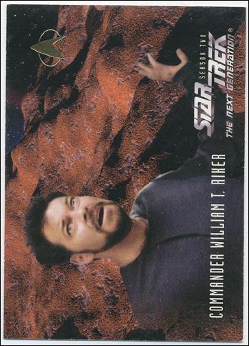 Star Trek: The Next Generation - The Episode Collection Season Two (Base Set) card 134 Commander William T. Riker - Card H