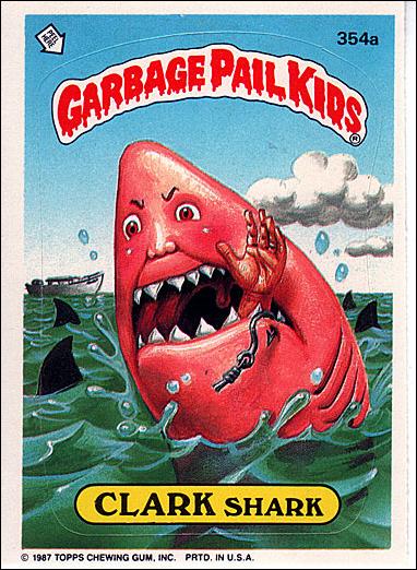 Garbage Pail Kids: Series 09 (Base Set) card 354a Clark Shark