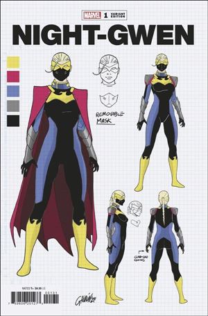 Heroes Reborn: Night-Gwen issue 1-C Javier Garron 1:10 Design Cover