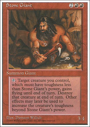 Magic the Gathering: 4th Edition (Base Set) card 223 Stone Giant