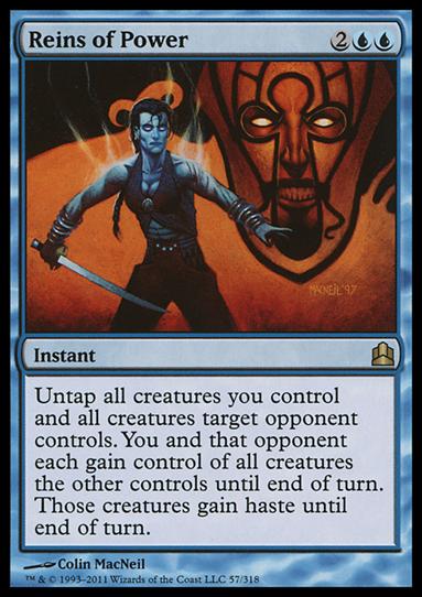 Magic the Gathering: Commander (Base Set) card 57 Reins of Power