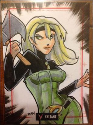 2013 Valiant Comics Preview Trading Card Set (Sketch Card Subset) card RAM-07
