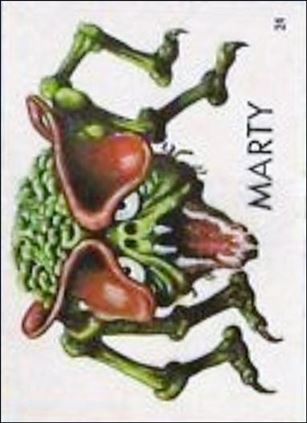 Ugly Stickers (1965) (Base Set) card 24-D Marty