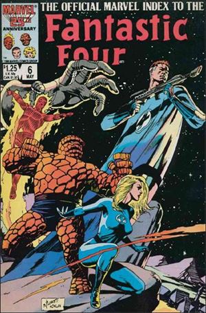 Official Marvel Index to the Fantastic Four issue 6 Wraparound by Sandy Plunkett & Kevin Nowlan
