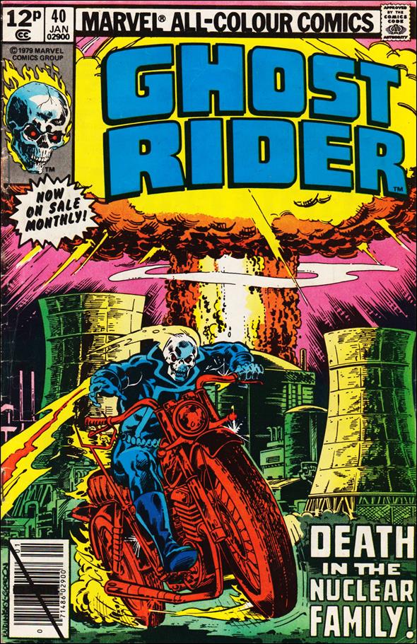Ghost Rider (1973) issue 40-B UK Price Cover