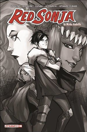 Red Sonja (2021) issue 6-L Mirka Andolfo 1:15 Black & White Cover