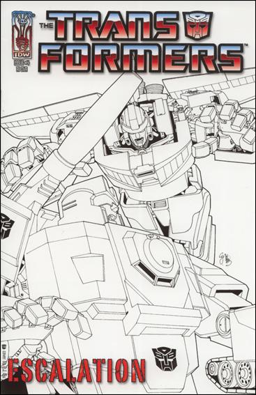 Transformers: Escalation issue 4-C E.J. Su 1:10 Sketch Cover