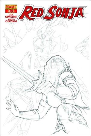 Red Sonja (2013) issue 16-E Cat Staggs 1:25 Sketch Cover