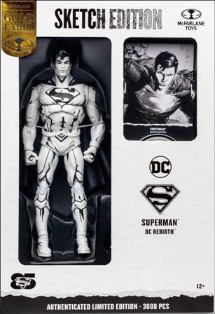 McFarlane DC Multiverse (Gold Label) issue Nn83 Superman (DC Rebirth) Sketch 1/3000