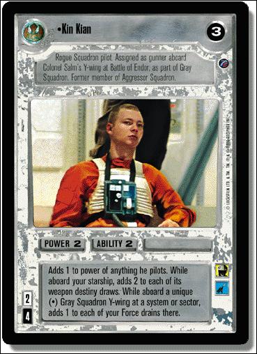 Star Wars: Death Star II Limited (Base Set) card 111 Kin Kian