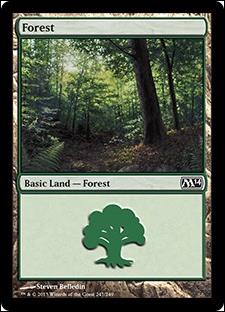 Magic the Gathering: 2014 Core Set (Base Set) card 247 Forest