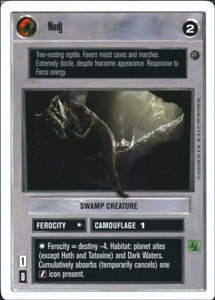 Star Wars: Dagobah Revised (Base Set) card 95 Nudj